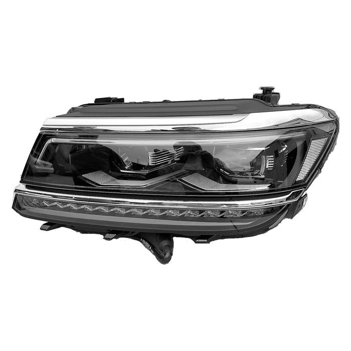 2018-2021 Volkswagen Tiguan Driver Side Headlight Assembly Led Composite - VW2502171-Partify-Painted-Replacement-Body-Parts