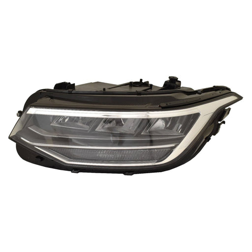2022-2024 Volkswagen Tiguan Driver Side Headlight Assembly Led W/O Dynamic Cornering Lamps Composite - VW2502184-Partify-Painted-Replacement-Body-Parts