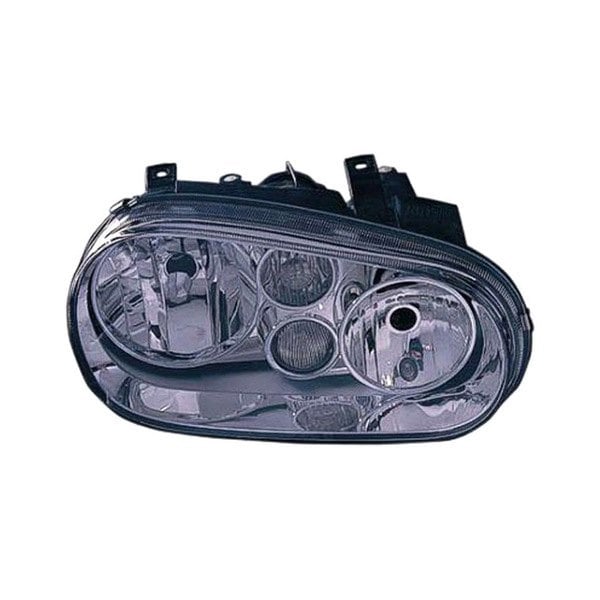 1999-2002 Volkswagen Cabrio/Golf Passenger Side Headlight Assembly Type 4 W/Fog Lamps W/Bright Bezel Composite - VW2503114-Partify-Painted-Replacement-Body-Parts