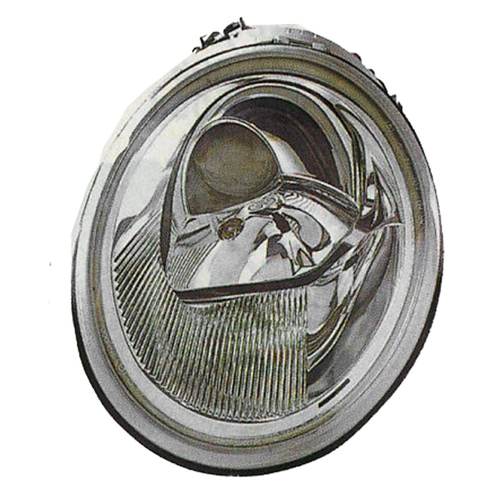 2002-2005 Volkswagen Beetle Turbo S Passenger Side Headlight Assembly Halogen Composite - VW2503121-Partify-Painted-Replacement-Body-Parts