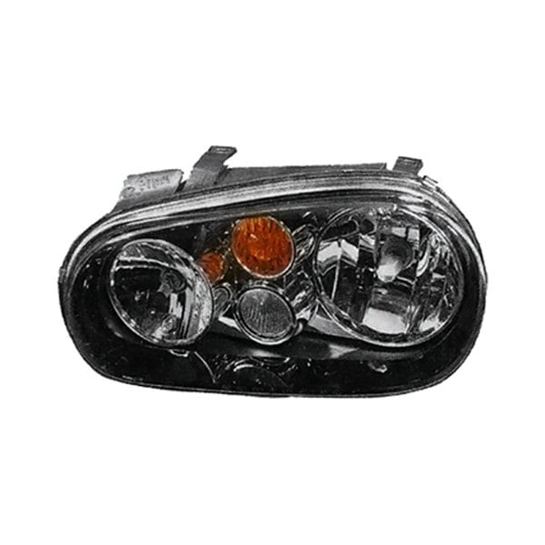 2003-2007 Volkswagen Golf Passenger Side Headlight Assembly Type 4 2 W/ Bezel W/Fog Lamps 10Th Anniversary Edition Composite - VW2503122-Partify-Painted-Replacement-Body-Parts