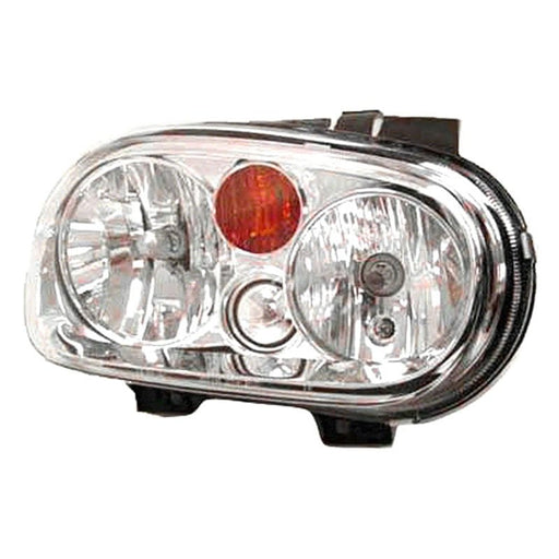 2002-2007 Volkswagen Golf Passenger Side Headlight Assembly W/O Fog Lamps Composite - VW2503123-Partify-Painted-Replacement-Body-Parts