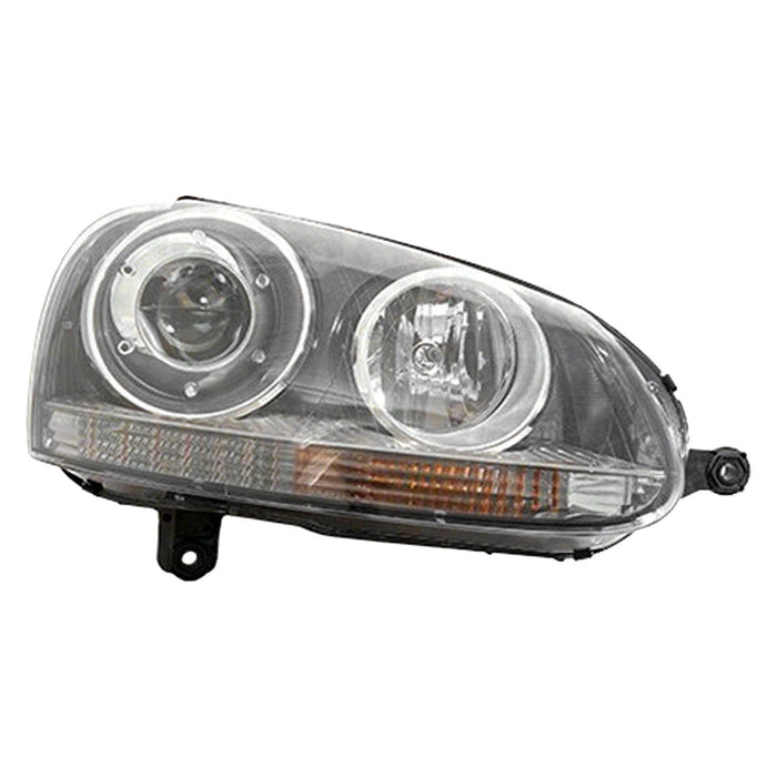 2005-2010 Volkswagen GTI/Jetta/Rabbit Passenger Side Headlight Assembly Gen 5 W/Xenon Composite Sedan - VW2503133-Partify-Painted-Replacement-Body-Parts