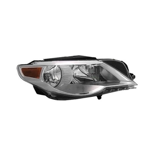 2009-2012 Volkswagen CC Passenger Side Headlight Assembly Halogen From Vin 9530001 Composite - VW2503139-Partify-Painted-Replacement-Body-Parts