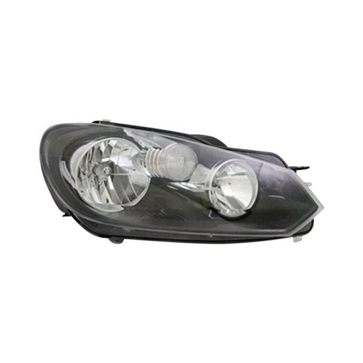2010-2014 Volkswagen Jetta Passenger Side Headlight Assembly Halogen Composite Wagon - VW2503145-Partify-Painted-Replacement-Body-Parts