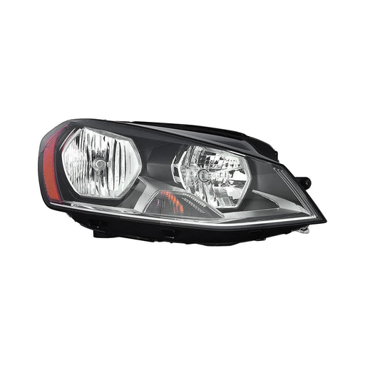 2015-2020 Volkswagen e-Golf/Golf/GTI Passenger Side Headlight Assembly Halogen To 6-29-14 Composite - VW2503158-Partify-Painted-Replacement-Body-Parts