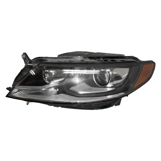 2013-2017 Volkswagen CC Driver Side Headlight Lens Housing Hid W/O Led Headlamps - VW2518119-Partify-Painted-Replacement-Body-Parts