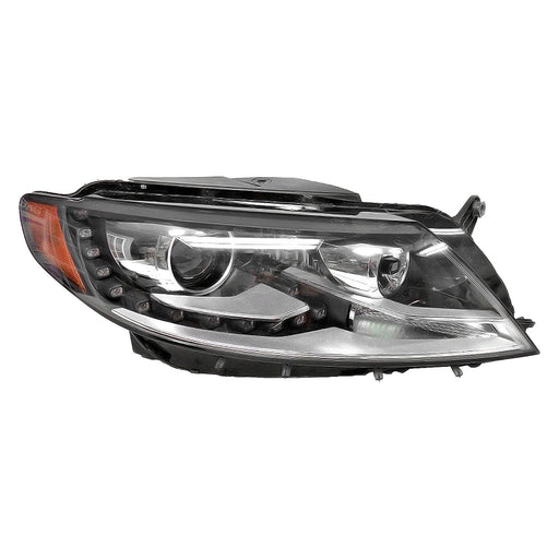 2013-2017 Volkswagen CC Passenger Side Headlight Lens Housing Xenon W/Led Headlamps - VW2519115-Partify-Painted-Replacement-Body-Parts