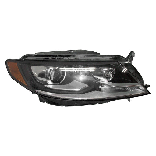 2013-2017 Volkswagen CC Passenger Side Headlight Lens Housing Hid W/O Led Headlamps - VW2519119-Partify-Painted-Replacement-Body-Parts