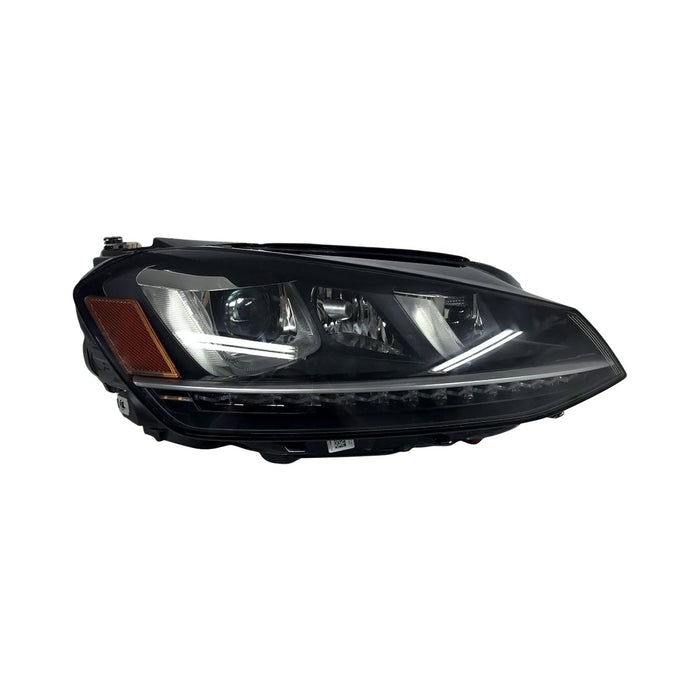 2015-2019 Volkswagen Golf R Passenger Side Headlight Lens Housing Xenon W/Curve Lighting W/Led Running Lamps - VW2519123-Partify-Painted-Replacement-Body-Parts