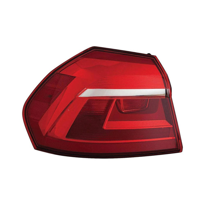2016-2017 Volkswagen Passat Driver Side Tail Light Assembly Bulb Type To 7-3-16 Outer - VW2804125-Partify-Painted-Replacement-Body-Parts