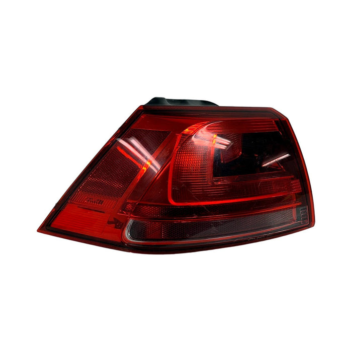 2015-2019 Volkswagen e-Golf/Golf/Golf R/GTI Driver Side Tail Light Assembly To 7-8-14 Bulb Type Valeo Outer - VW2804131-Partify-Painted-Replacement-Body-Parts