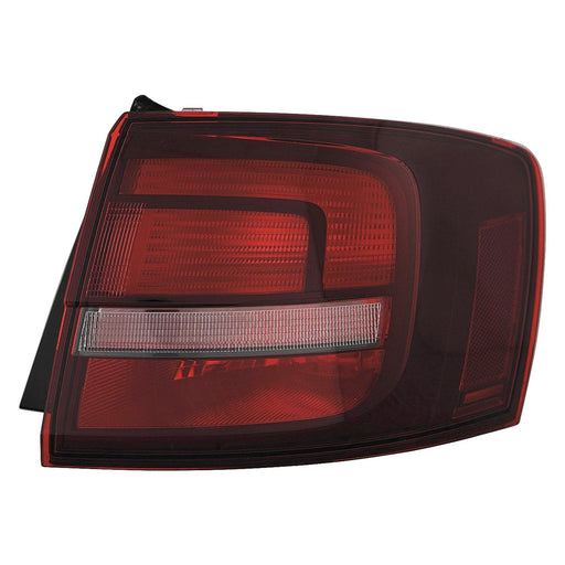 2011-2018 Volkswagen Jetta Active/Base/Bicentenario/Comfort/Comfort TDI/Comfortline/Comfortline TDI/GLI/GLI Autobahn/GLI SE/GLI SEL/Highline/Highline TDI/Live/S/SE/SE Sport/SEL/SEL Premium/Sport/Sportline/Style/TDI/TDI Comfortline/TDI Highline/TDI Premium/TDI S/TDI SE/TDI SEL/Trendline/Trendline TDI/Wolfsburg Edition Passenger Side Tail Light Assembly W/O Led W/Rear Fog Lamp Outer - VW2805124-Partify-Painted-Replacement-Body-Parts