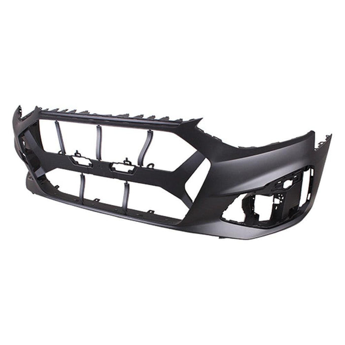 2020-2021 Audi A4 Quattro Front Bumper Without Sensor Holes/ Headlight Washer Holes - AU1000299-Partify-Painted-Replacement-Body-Parts
