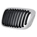 1999-2006 BMW 3 Series Coupe Grille Driver Side Black With Chrome Trim - BM1200164-Partify-Painted-Replacement-Body-Parts