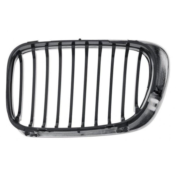 1999-2006 BMW 3 Series Coupe Grille Passenger Side Black With Chrome Trim - BM1200163-Partify-Painted-Replacement-Body-Parts