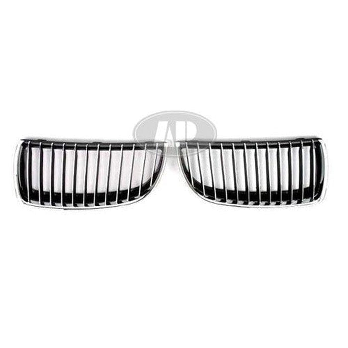 2006-2008 BMW 3 Series Sedan Grille Driver Side Chrome Black M3 2008/335I/XI 07-08/330I/XI 2006 - BM1200166-Partify-Painted-Replacement-Body-Parts