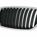 2012-2016 BMW 3 Series Sedan Grille Driver Side Chrome Black Std Model - BM1200232-Partify-Painted-Replacement-Body-Parts