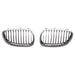 2006-2010 BMW 5 Series Grille Driver Side Chrome Black - BM1200140-Partify-Painted-Replacement-Body-Parts