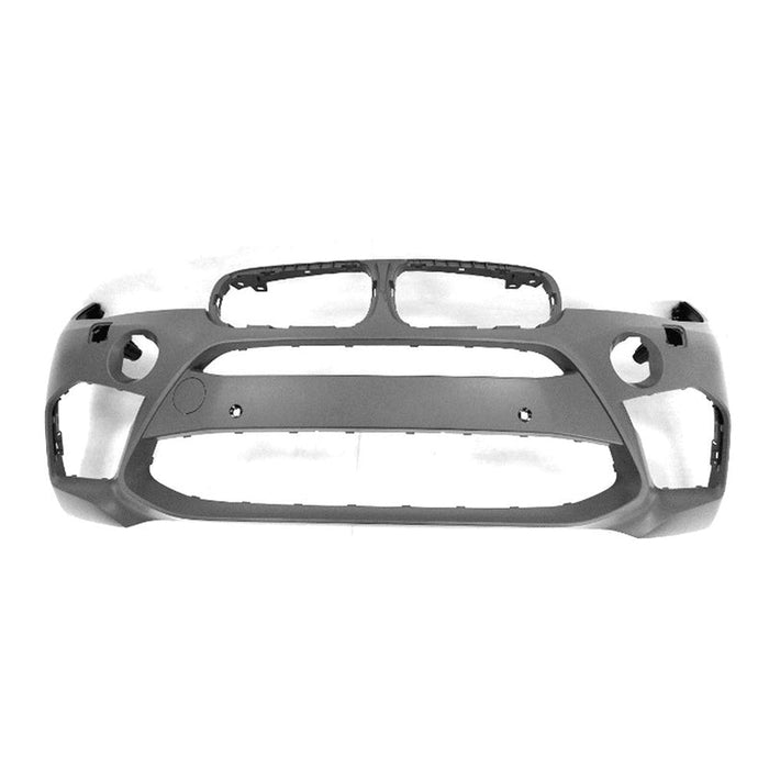 2015-2017 BMW X6 Front Bumper With Headlight Washer Holes - BM1000436-Partify-Painted-Replacement-Body-Parts