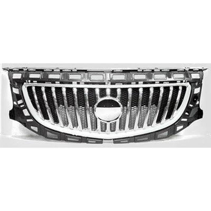 2011-2013 Buick Regal Grille Chrome Black - GM1200653-Partify-Painted-Replacement-Body-Parts