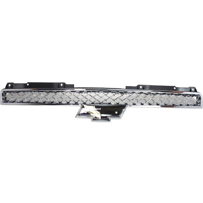 2007-2014 Chevrolet Avalanche Upper Grille Chrome With Black Frame - GM1200563-Partify-Painted-Replacement-Body-Parts