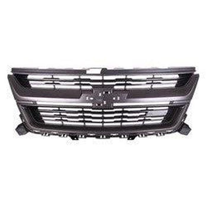 2015-2020 Chevrolet Colorado Grille Matte Black With Gray Frame Z-71 Model Without Centennial Edition - GM1200746-Partify-Painted-Replacement-Body-Parts