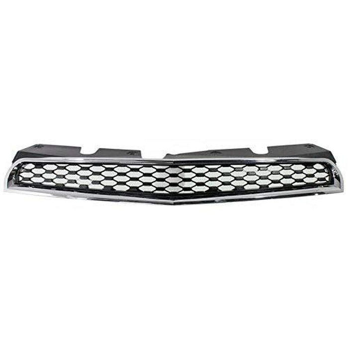 2010-2015 Chevrolet Equinox Upper Grille Black/Chrome - GM1200622-Partify-Painted-Replacement-Body-Parts