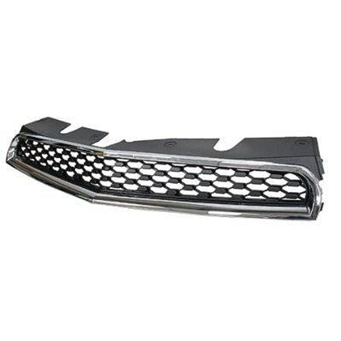 2010-2015 Chevrolet Equinox Upper Grille Black/Chrome - GM1200622-Partify-Painted-Replacement-Body-Parts