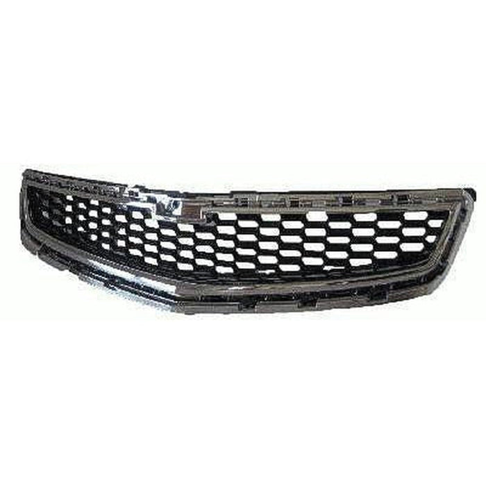 2013 Chevrolet Malibu Grille Center Black With Chrome Moulding - GM1200647-Partify-Painted-Replacement-Body-Parts