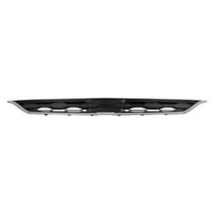 2016-2018 Chevrolet Malibu Upper Grille Black With Chrome Moulding With Adaptive Cruise - GM1200731-Partify-Painted-Replacement-Body-Parts
