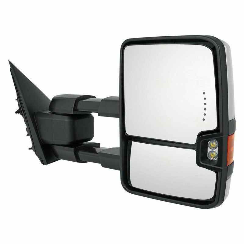 Chevrolet Silverado 1500 Legacy Passenger Side Door Mirror Power Heated Tow Type With Side Marker/In-Glass Turn Signal/Cargo Spotlight - GM1321512-Partify Canada