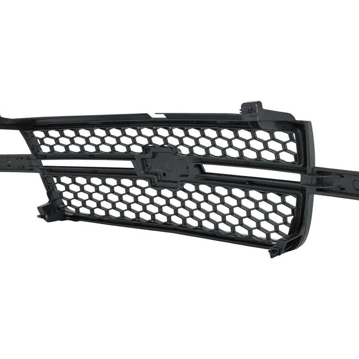 2003-2007 Chevrolet Pickup Chevy Silverado Grille Black Frame With Black Honeycomb Ss Model - GM1200586-Partify-Painted-Replacement-Body-Parts