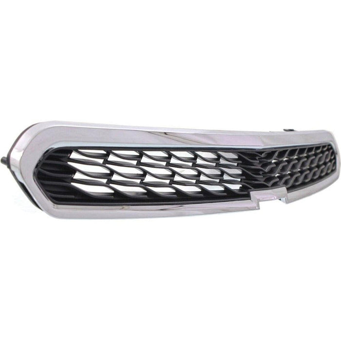 2013-2015 Chevrolet Spark Upper Grille Matte Black With Chrome Moulding Without Fog Hole Ls/Lt - GM1200657-Partify-Painted-Replacement-Body-Parts