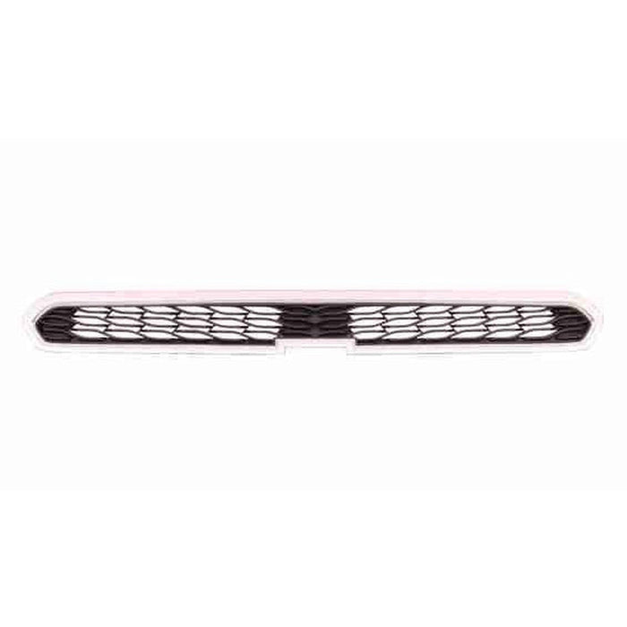 2013-2015 Chevrolet Spark Upper Grille Matte Black With Chrome Moulding Without Fog Hole Ls/Lt - GM1200657-Partify-Painted-Replacement-Body-Parts