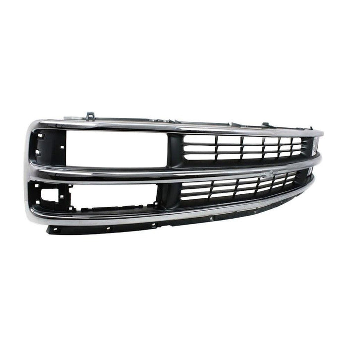 1996-2002 Chevrolet Van Chevy Express Grille Chrome/Silver - GM1200382-Partify-Painted-Replacement-Body-Parts