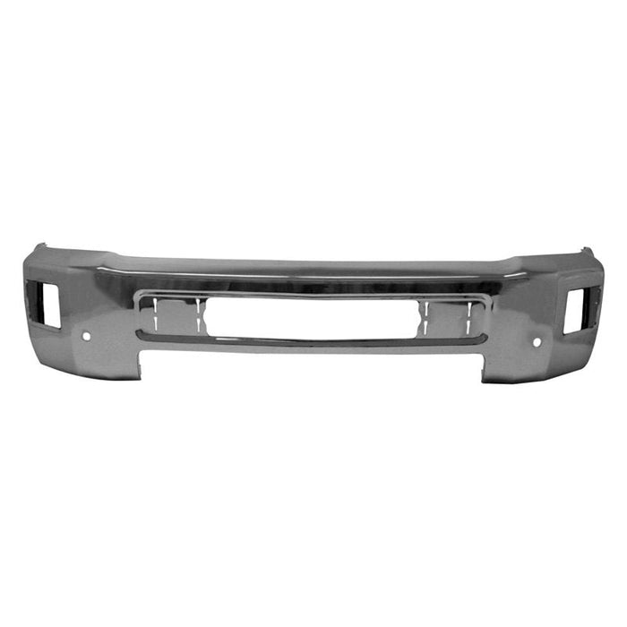 2015-2019 Chrome Chevrolet Silverado 2500/3500 Front Bumper With Sensor Holes & With Fog Light Holes - GM1002850-Partify-Painted-Replacement-Body-Parts