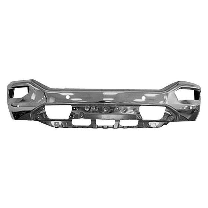 2016-2019 Chrome GMC Sierra 1500 Front Bumper With Sensor Holes - GM1002866-Partify-Painted-Replacement-Body-Parts