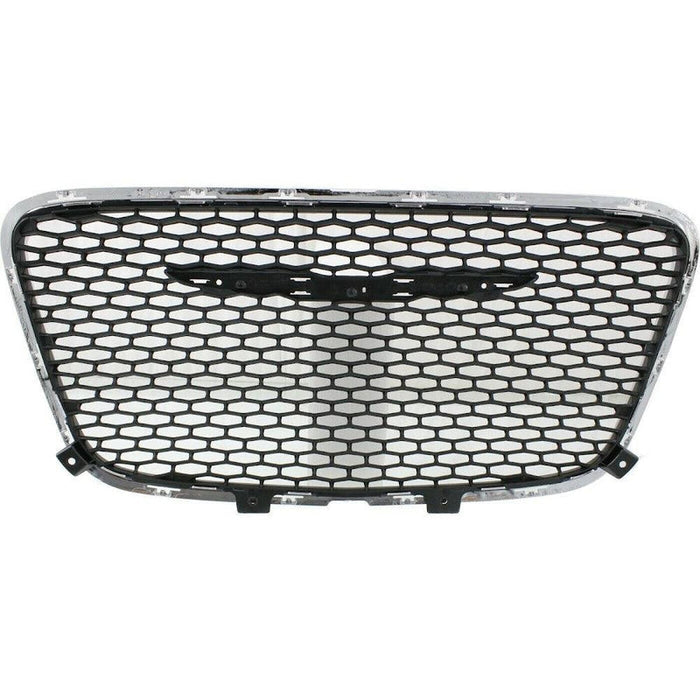 2015-2022 Chrysler 300 Grille Black Mesh With Chrome Frame Limited/Touring Model - CH1200395-Partify-Painted-Replacement-Body-Parts