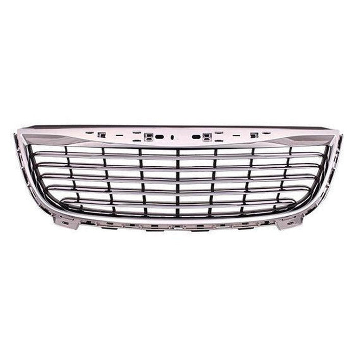 2011-2016 Chrysler Town & Country Grille Matte Black With Chrome Frame - CH1200350-Partify-Painted-Replacement-Body-Parts