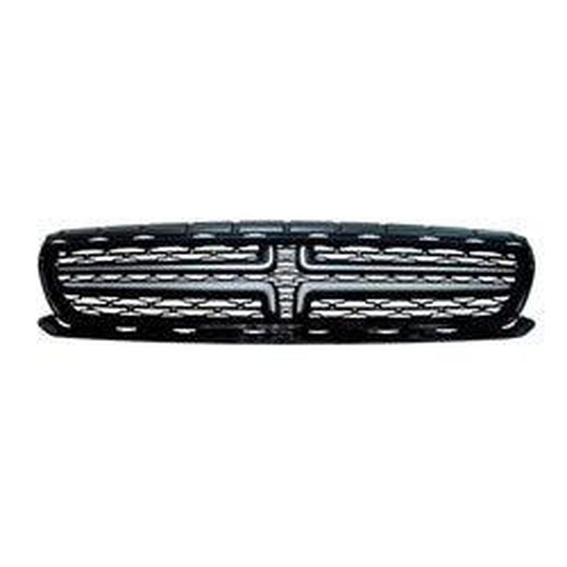 Dodge Charger Grille Chrome Crosshair With Painted Black Mesh Exclude Scat Pack/Srt/Hellcat Model - CH1200391-Partify Canada