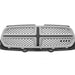 2011-2013 Dodge Durango Grille Matte Dark Gray With Gray Moulding PTM - CH1200359-Partify-Painted-Replacement-Body-Parts