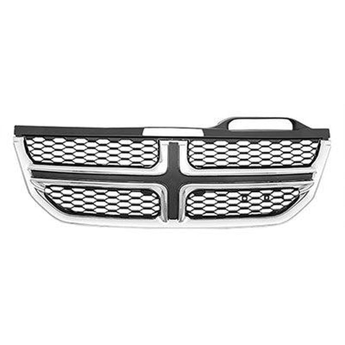 2011-2020 Dodge Journey Grille Chrome Frame With Black Insert - CH1200362-Partify-Painted-Replacement-Body-Parts