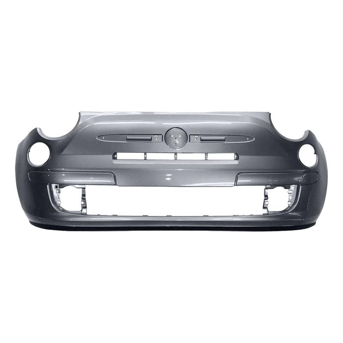 2012-2017 Fiat 500 Pop Non Sport Or X Front Bumper Without Holes For Chrome Moulding - FI1000100-Partify-Painted-Replacement-Body-Parts