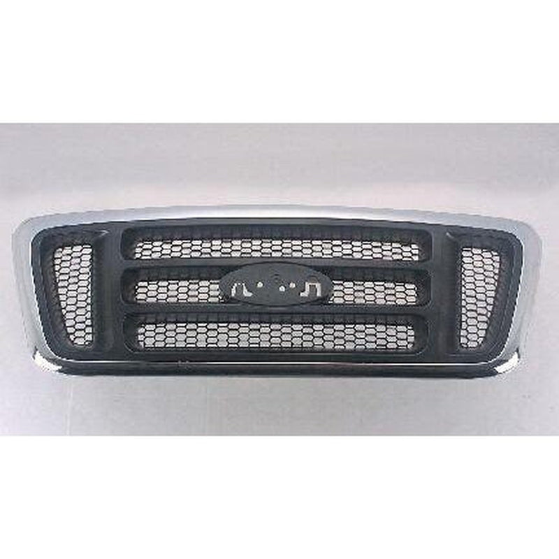 Ford F-150 Grille Chrome Black With Bars Exclude Heritage Model - FO1200413-Partify Canada