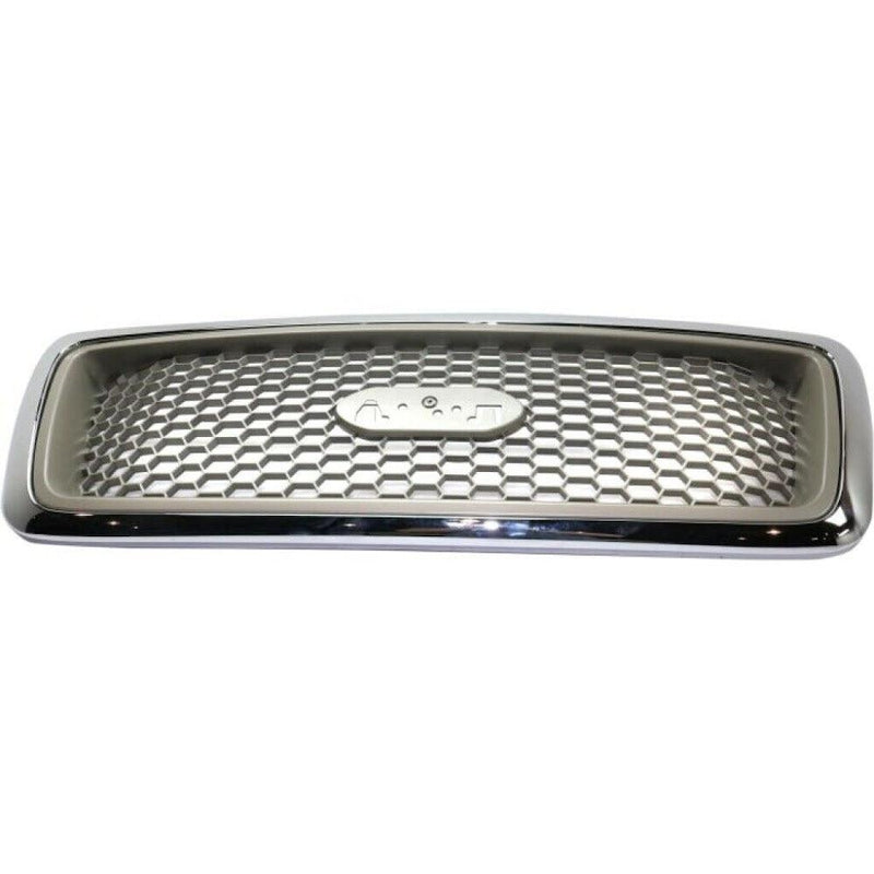 Ford F-150 Grille Chrome Frame With Champagne Honeycomb Lariat Model - FO1200427-Partify Canada