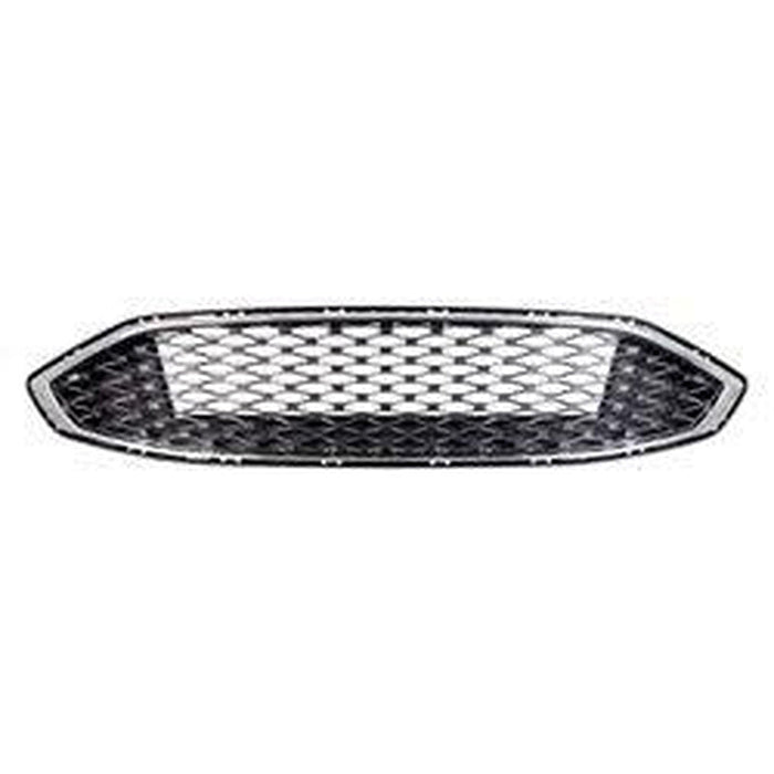 2017-2018 Ford Fusion Grille Black Mesh With Chrome Frame Exclude Sport - FO1200595-Partify-Painted-Replacement-Body-Parts