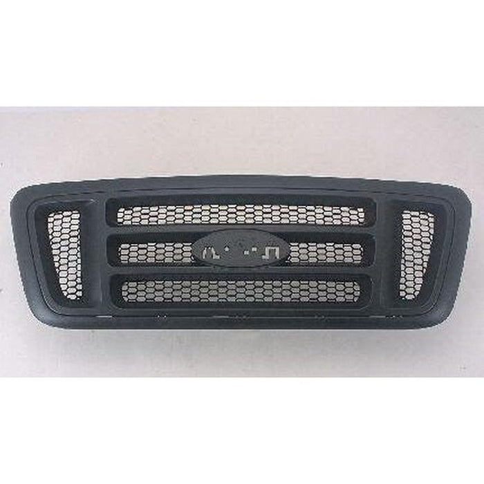 2005-2008 Ford Pickup Ford Lightduty Grille Dark Gray With Frame/H-Bar Type With Black Painted Honeycomb Xl Model - FO1200465-Partify-Painted-Replacement-Body-Parts