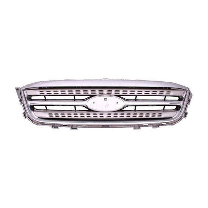 2010-2012 Ford Taurus Sho Grille Painted-Silver With Chrome Moulding - FO1200526-Partify-Painted-Replacement-Body-Parts