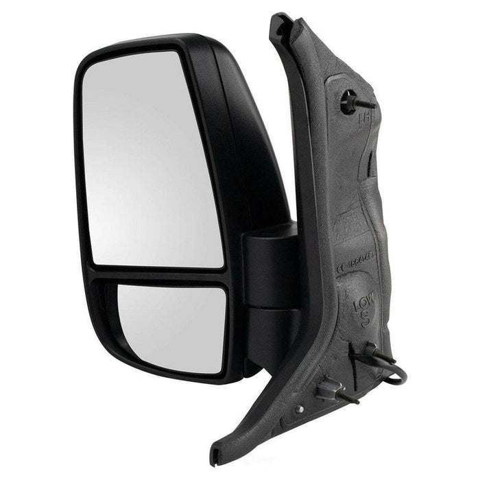 Ford Transit T 350Hd Driver Side Door Mirror Power Textured Short Arm 12 Pin Connector For Low Roof - FO1320649-Partify Canada